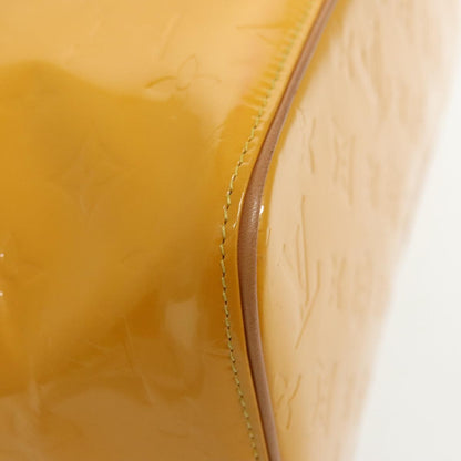 Louis Vuitton Houston Handbag Monogram Vernis, YELLOW, PATENT_LEATHER, Handbag