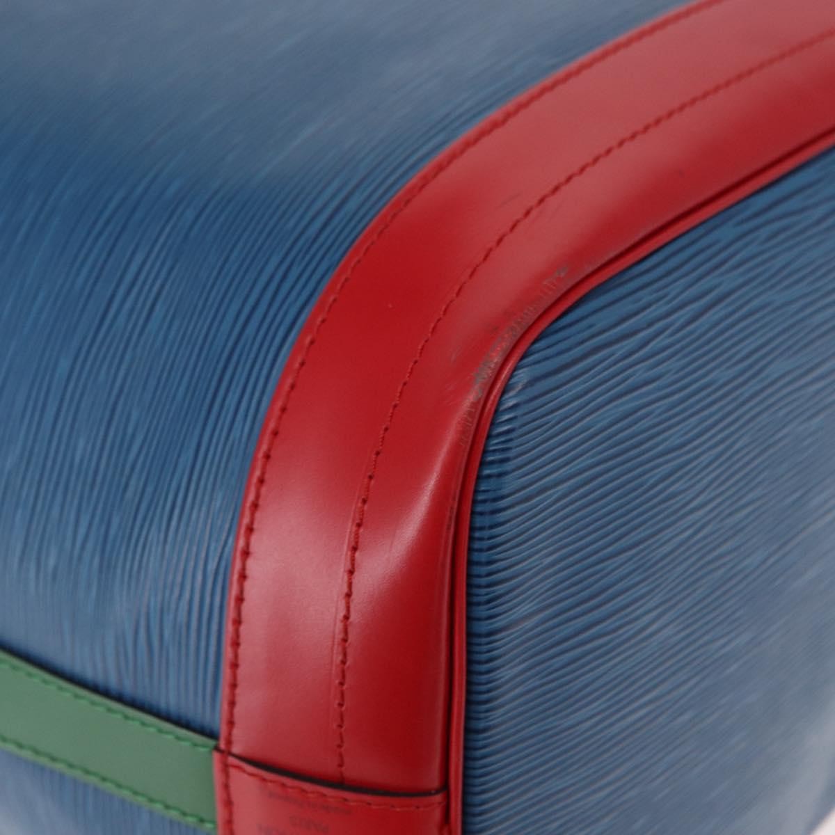 Louis Vuitton Tricolor Noe Handbag Epi Leather, BLUE, LEATHER, Shoulder bag