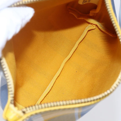 Burberry Nova check Pochette Canvas, BLUE, CANVAS, Clutche & pouche