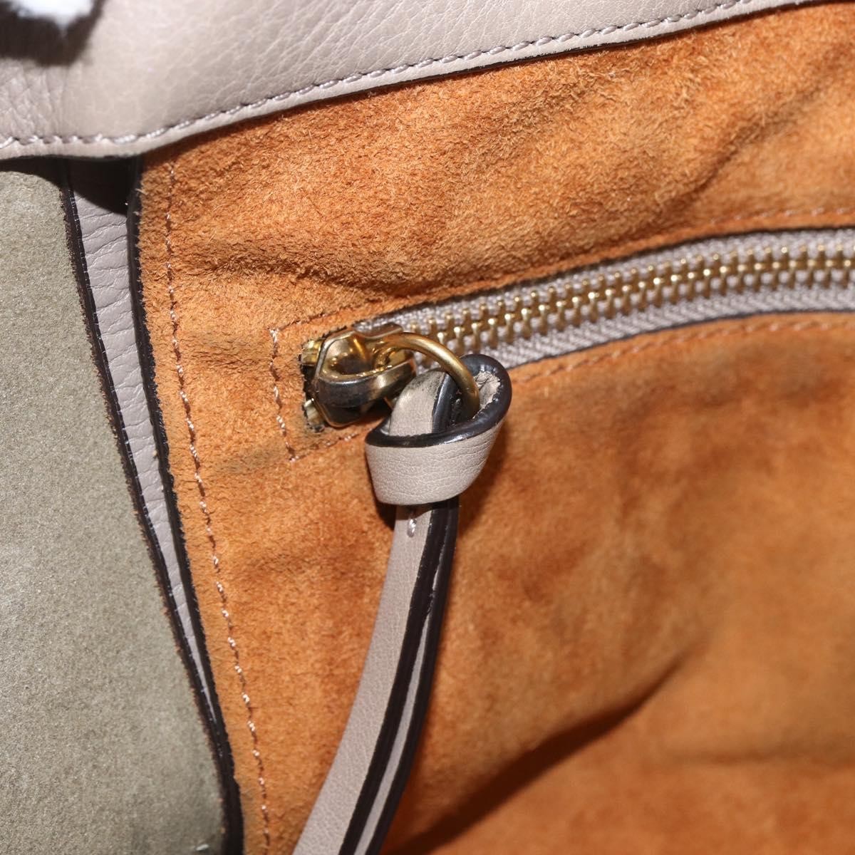 Chloe Milo Shopping Tote Leather, BEIGE, LEATHER, Tote bag