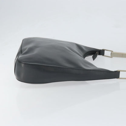 Prada Vintage Handbag Leather, BLACK, LEATHER, Shoulder bag