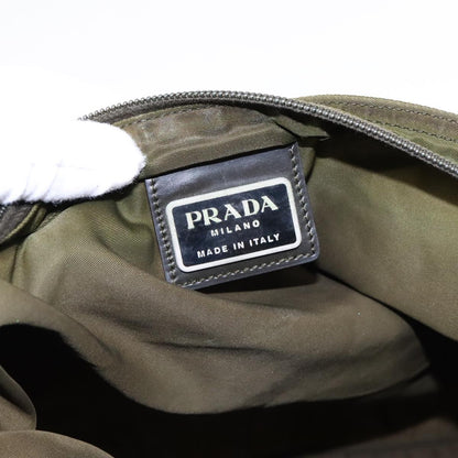 Prada Flat Messenger Bag Tessuto, KHAKI, NYLON, Shoulder bag