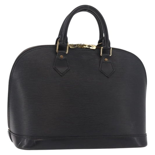 Louis Vuitton Alma Handbag Epi Leather, Black, Leather, Handbag