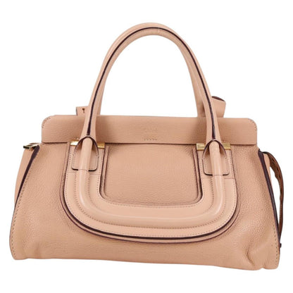 Chloe Everston Satchel Leather, BEIGE, LEATHER, Handbag