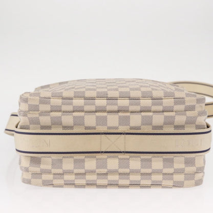 Louis Vuitton Naviglio Handbag Damier, WHITE, CANVAS, Shoulder bag