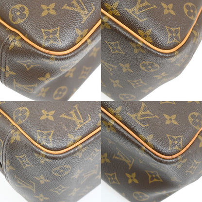 Louis Vuitton Deauville Handbag Monogram Canvas, BROWN, LEATHER, Handbag