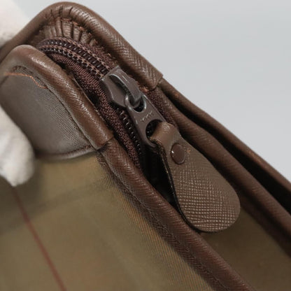 Burberry Nova check Pochette Canvas, BEIGE, CANVAS, Clutche & pouche