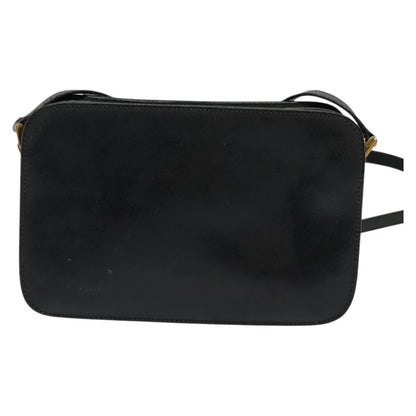 Gucci Vintage double G logo shoulder bag Leather, BLACK, LEATHER, Shoulder bag