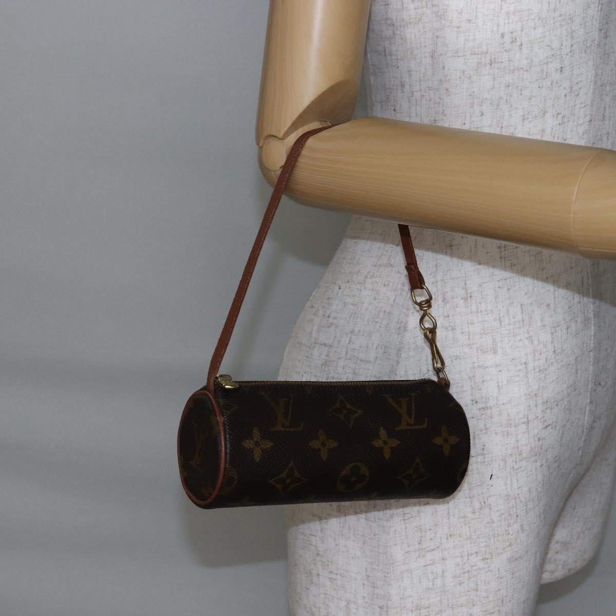 Louis Vuitton Papillon Pochette Monogram Canvas, BROWN, CANVAS, Handbag