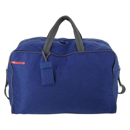 Prada Convertible Weekender Bag Tessuto, Blue, Nylon, Travel Bag