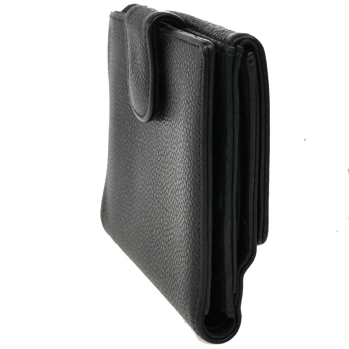 Chanel Vintage Timeless Bifold Wallet Caviar, BLACK, CALFSKIN, Wallets