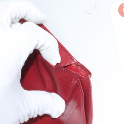 Celine Circle Logo Compact Wallet Leather, RED, LEATHER, Wallets