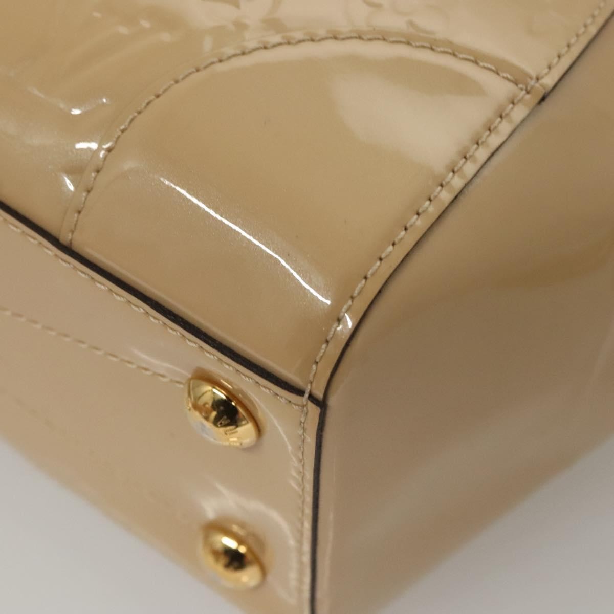Louis Vuitton Santa Monica Handbag Monogram Vernis, BEIGE, PATENT_LEATHER, Handbag
