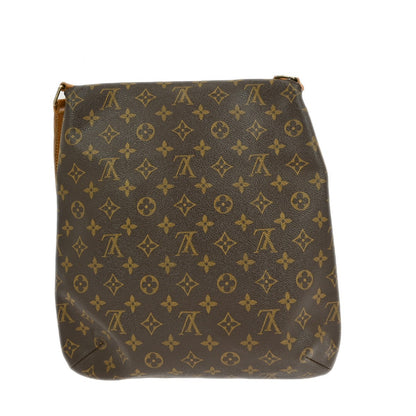 Louis Vuitton Musette Salsa Handbag Monogram Canvas, BROWN, CANVAS, Shoulder bag