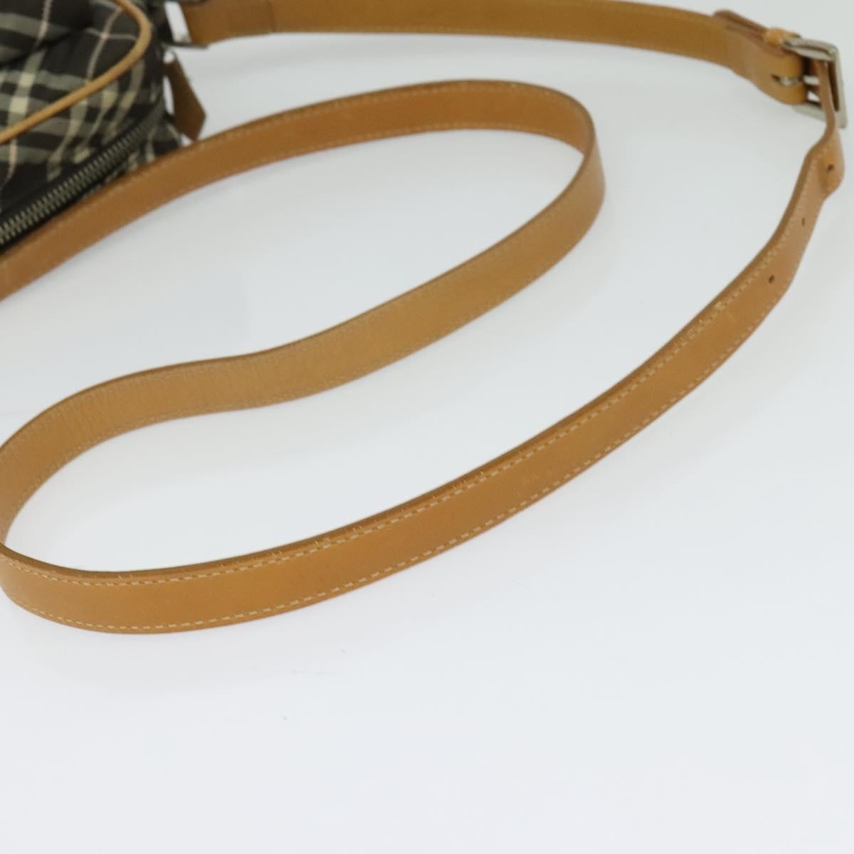 Burberry Nova Check Blue Label Canvas, BLACK, CANVAS, Shoulder bag