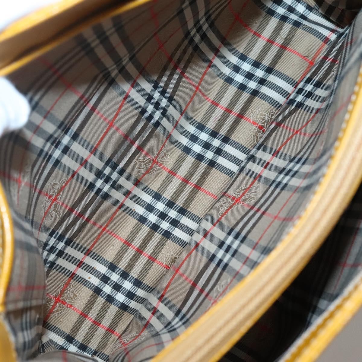 Burberry Vintage Handbag Leather, YELLOW, LEATHER, Handbag