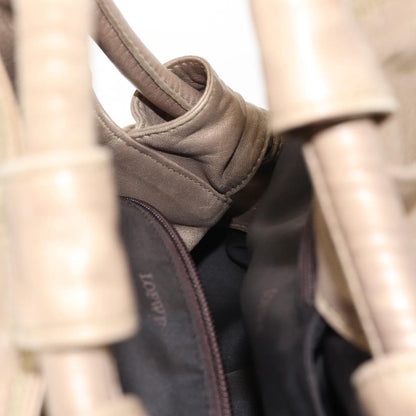 Loewe Anagram Logo Nappa Aire Hand Bag Leather, BEIGE, LEATHER, Handbag