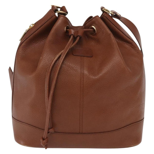 Burberry Vintage Shoulder Bag Leather, BROWN, LEATHER, Shoulder bag