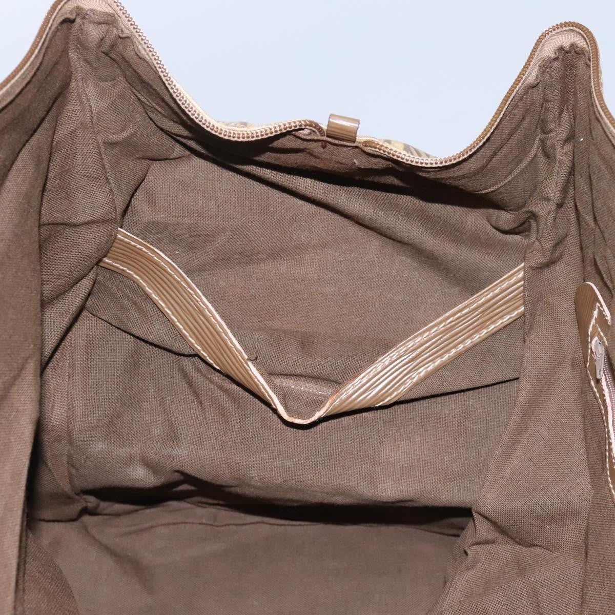 Fendi Boston Zucchino Coated Canvas, BEIGE, CANVAS, Travel bag