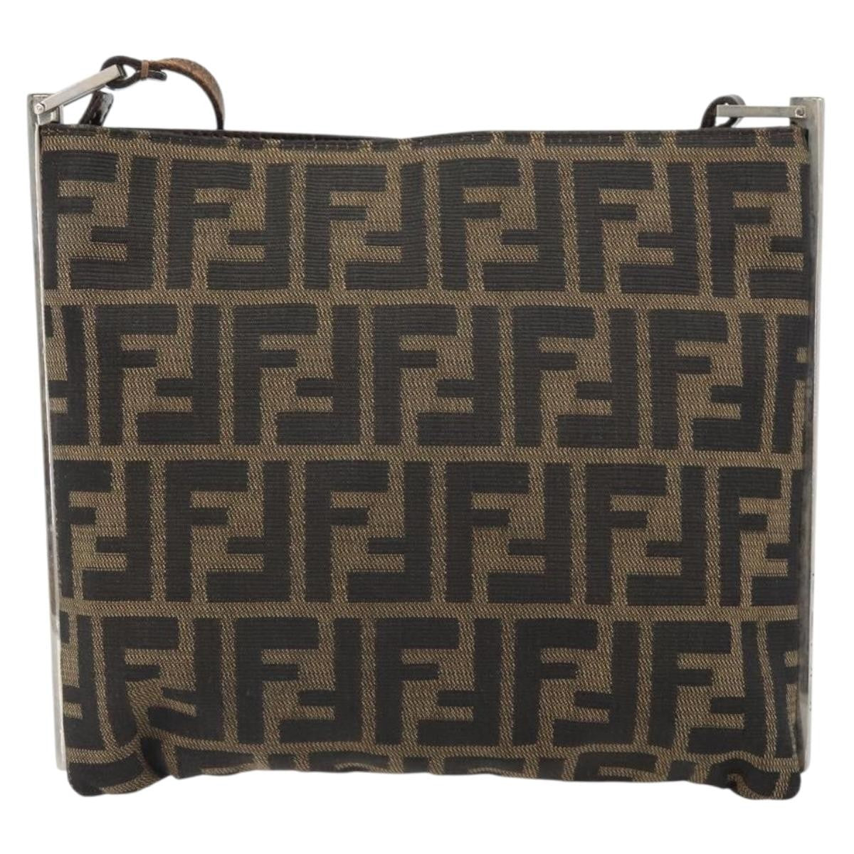 Fendi Vintage shoulderbag Canvas, BROWN, CANVAS, Shoulder bag