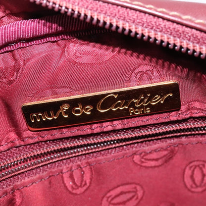 cartier Must de Cartier Shoulder Bag Leather, BURGUNDY, LEATHER, Shoulder bag