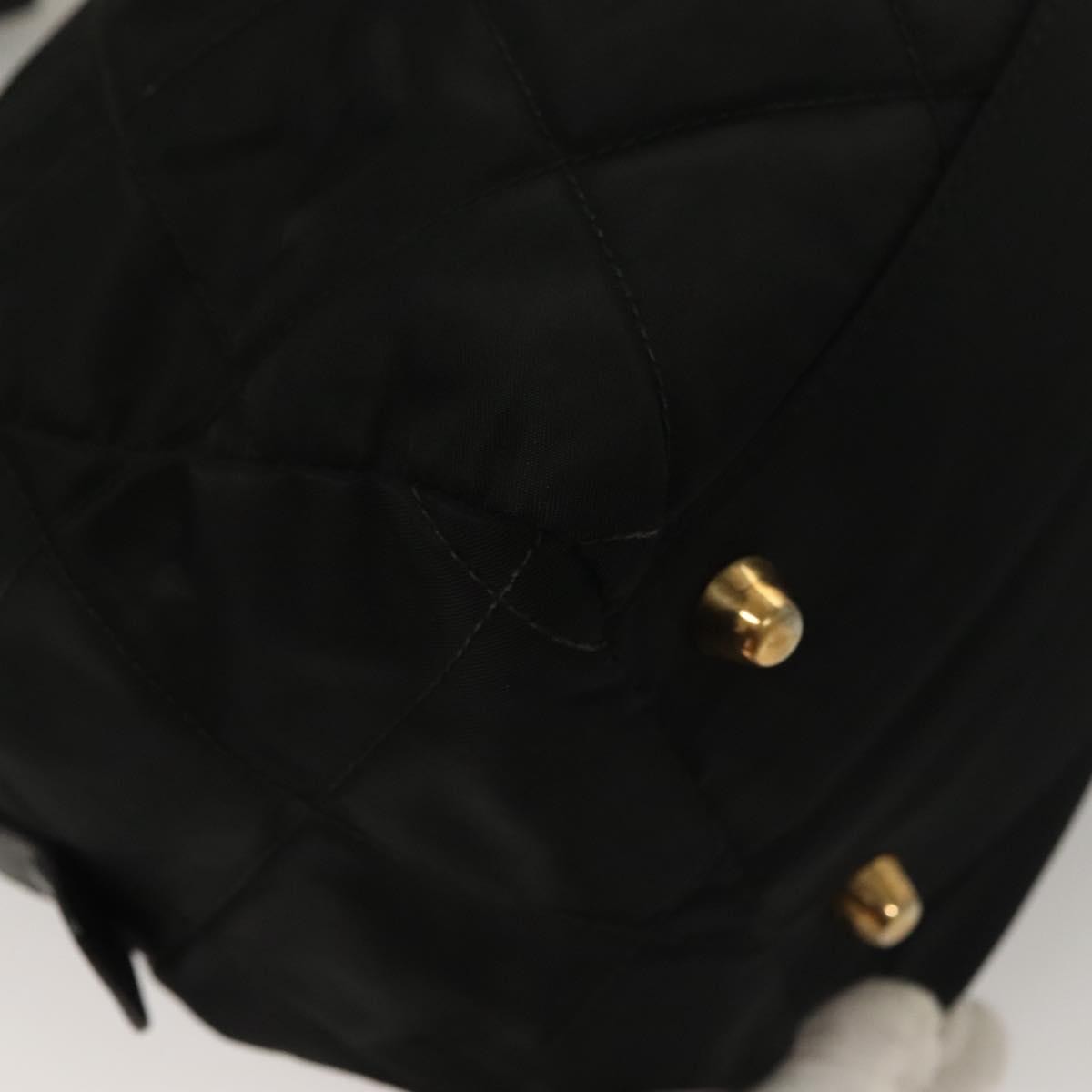 Prada Chain Shoulder Bag Tessuto, BLACK, NYLON, Shoulder bag