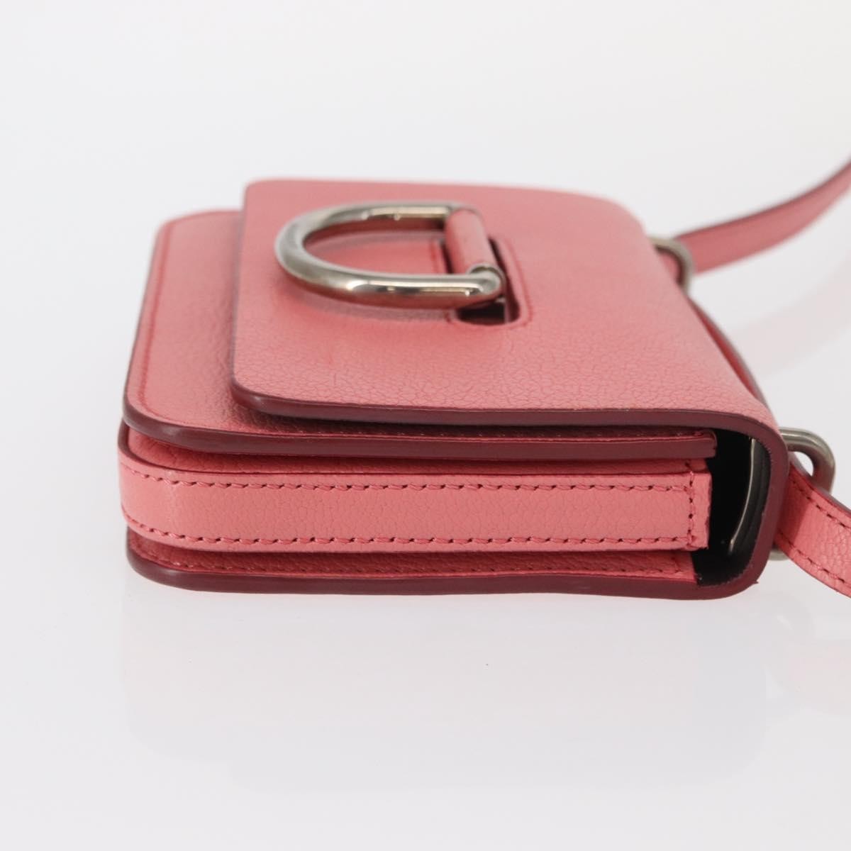 Burberry D-Ring Shoulder Bag Leather, PINK, LEATHER, Shoulder bag