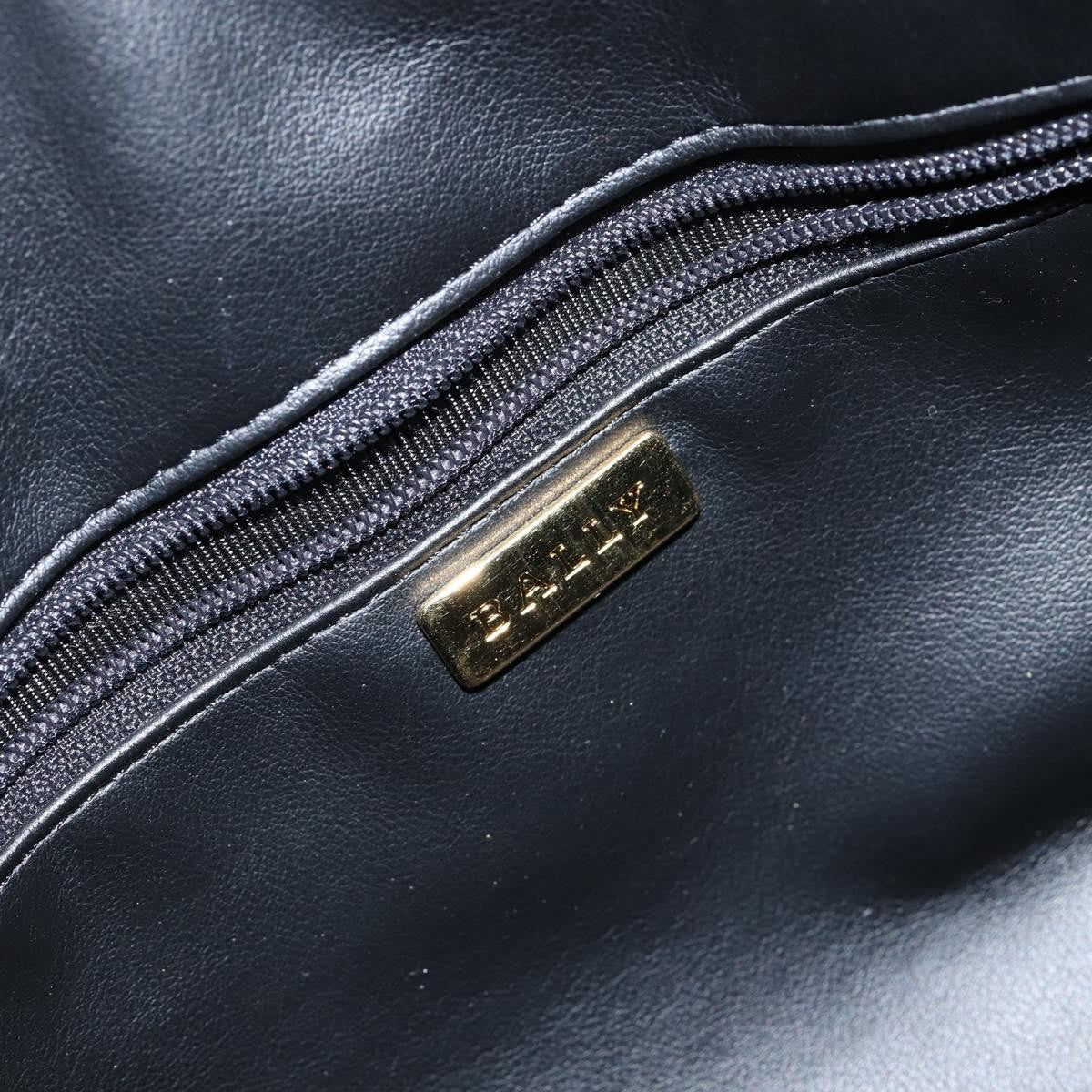 Bally Vintage Handbag Quilted Leather, BLACK, LEATHER, Handbag