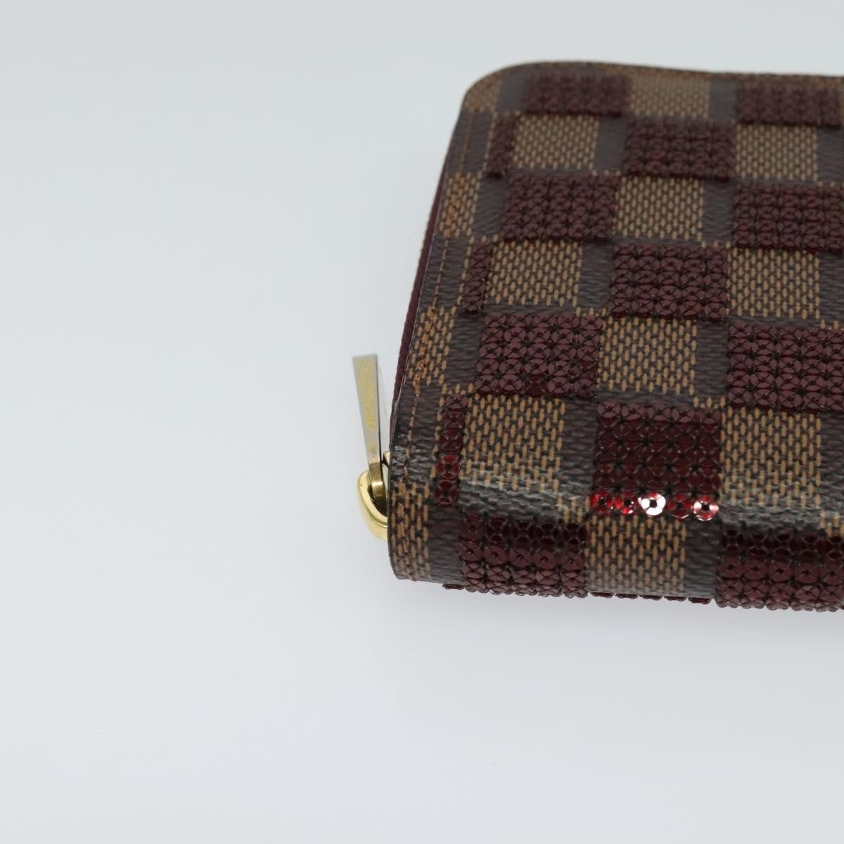 Louis Vuitton Zippy Wallet NM Damier Piet, RED, CANVAS, Wallets