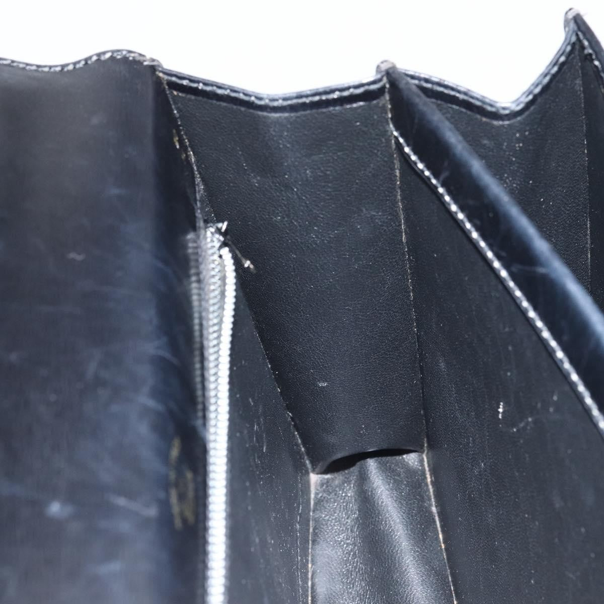 Gucci Vintage Handbag Leather, BLACK, LEATHER, Handbag