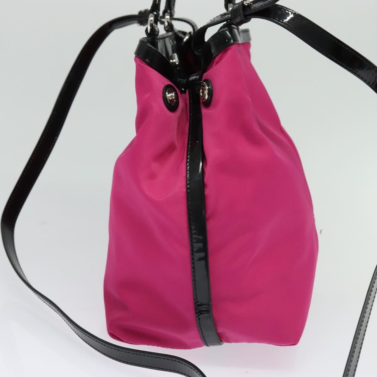 Salvatore Ferragamo Vala Handbag Nylon, PINK, NYLON, Handbag