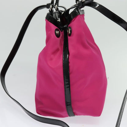 Salvatore Ferragamo Vala Handbag Nylon, PINK, NYLON, Handbag