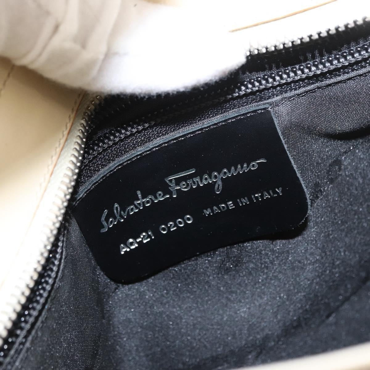 Salvatore Ferragamo Gancini Shoulder Bag Canvas, KHAKI, CANVAS, Shoulder bag