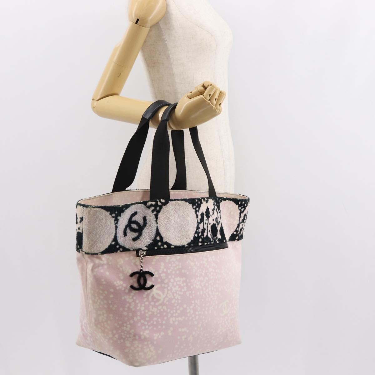 Chanel Vintage Tote Canvas, PINK, CANVAS, Tote bag