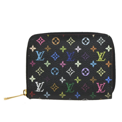 Louis Vuitton Porte-Monnaie Zippy Wallet Monogram Multicolor, BLACK, CANVAS, Wallets