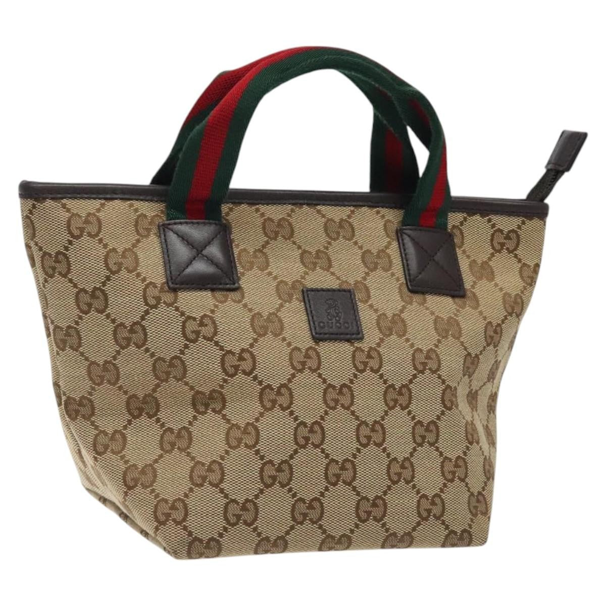 Gucci GG Canvas Bag Canvas, BEIGE, CANVAS, Handbag
