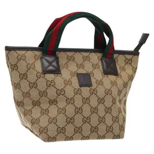 Gucci GG Canvas Bag Canvas, BEIGE, CANVAS, Handbag
