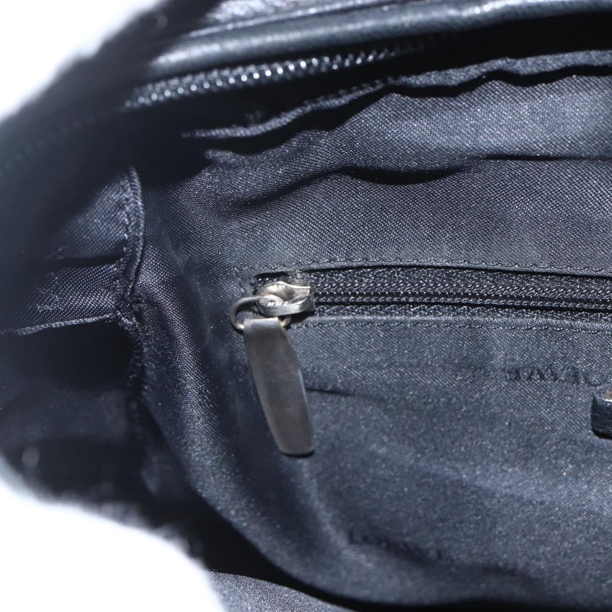 Loewe Vintage Anagram Tote Leather, BLACK, LEATHER, Tote bag