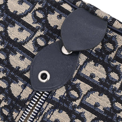 Christian Dior Vintage Trotter Boston Bag Diorissimo Canvas, NAVY, CANVAS, Travel bag