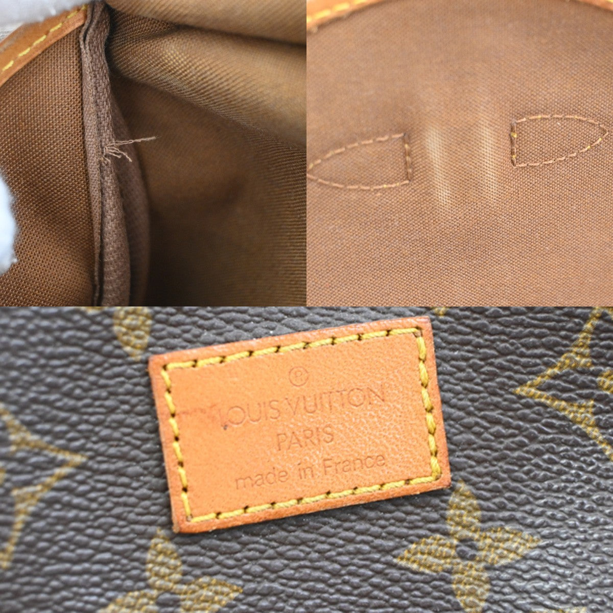 Louis Vuitton Saumur Handbag Monogram Canvas, BROWN, CANVAS, Shoulder bag