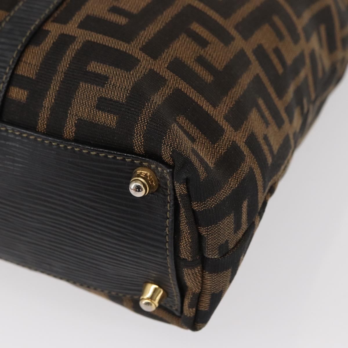 Fendi Zucca Tote bag Canvas, BLACK, CANVAS, Tote bag