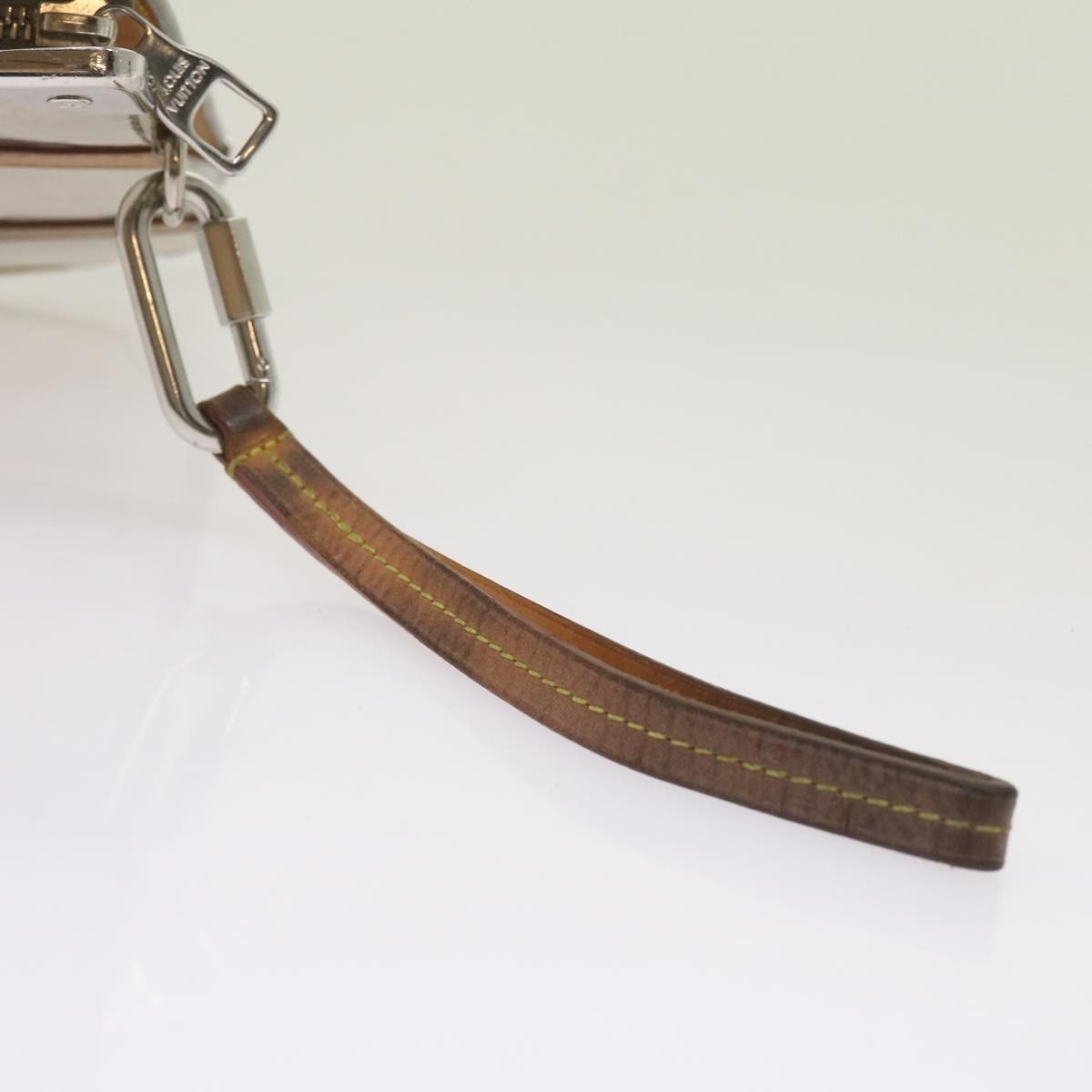 Louis Vuitton Trunk Pouch Monogram Mirror Coated Canvas, SILVER, CANVAS, Clutche & pouche