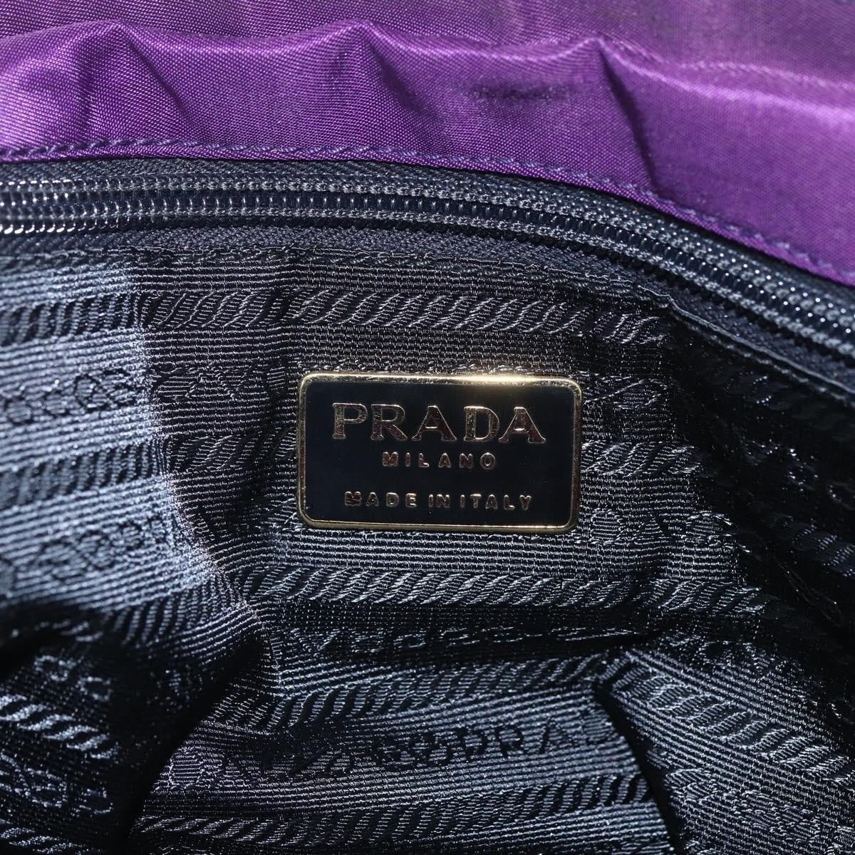 Prada Vintage Shoulder Bag Tessuto, PURPLE, NYLON, Shoulder bag