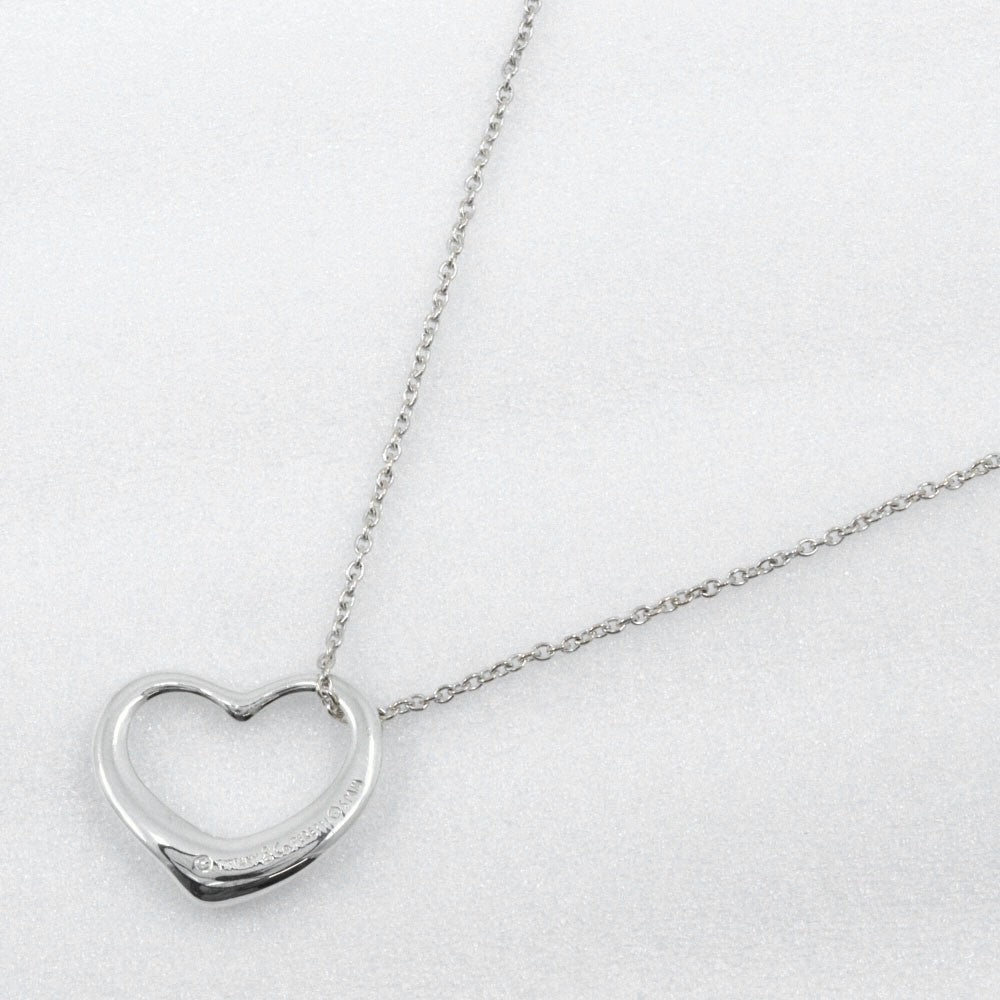 Tiffany & Co. Elsa Peretti Open Heart Pendant Necklace silver, SILVER, SILVER, Necklace