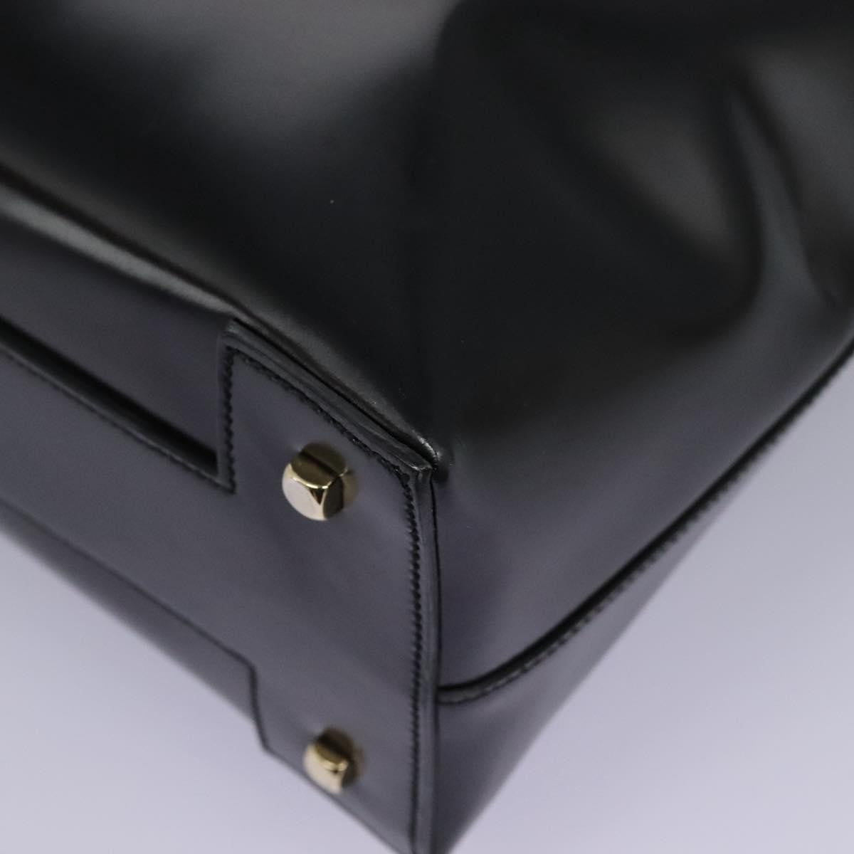 Salvatore Ferragamo Gancini handbag Patent leather, BLACK, PATENT_LEATHER, Handbag