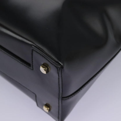 Salvatore Ferragamo Gancini handbag Patent leather, BLACK, PATENT_LEATHER, Handbag