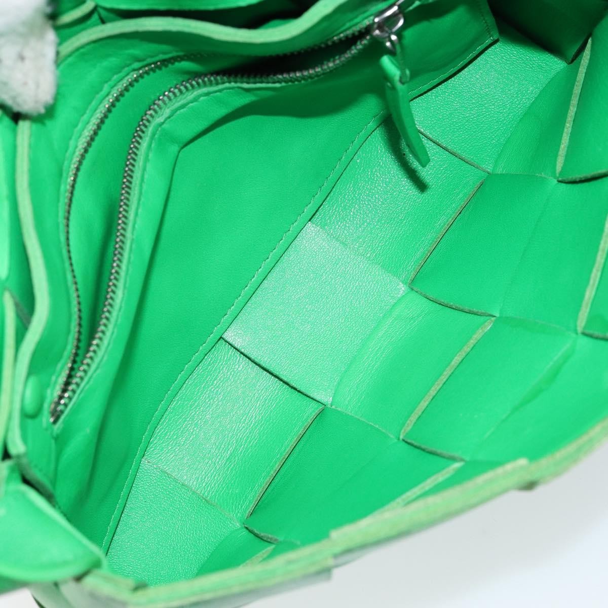 Bottega Veneta Cassette Crossbody Bag Maxi Intrecciato Leather, GREEN, LEATHER, Crossbody bag
