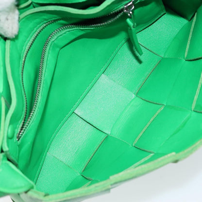 Bottega Veneta Cassette Crossbody Bag Maxi Intrecciato Leather, GREEN, LEATHER, Crossbody bag