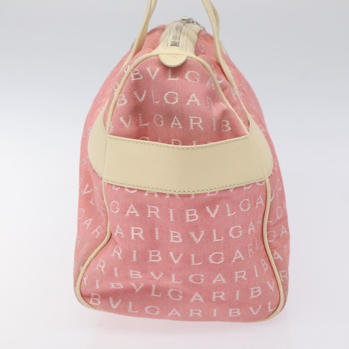 Bvlgari B.Zero1 Logomania Bag Canvas with Leather, PINK, CANVAS, Handbag
