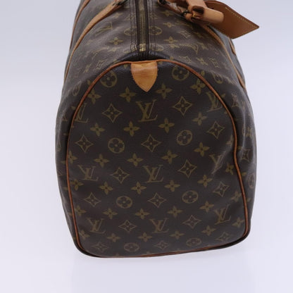 Louis Vuitton Keepall Bag Monogram Canvas, BROWN, CANVAS, Travel bag